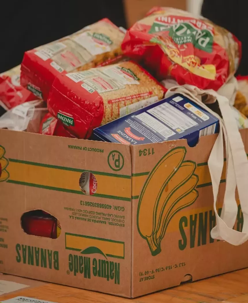 Denrées alimentaires collectées pour l’épicerie solidaire Le Relais